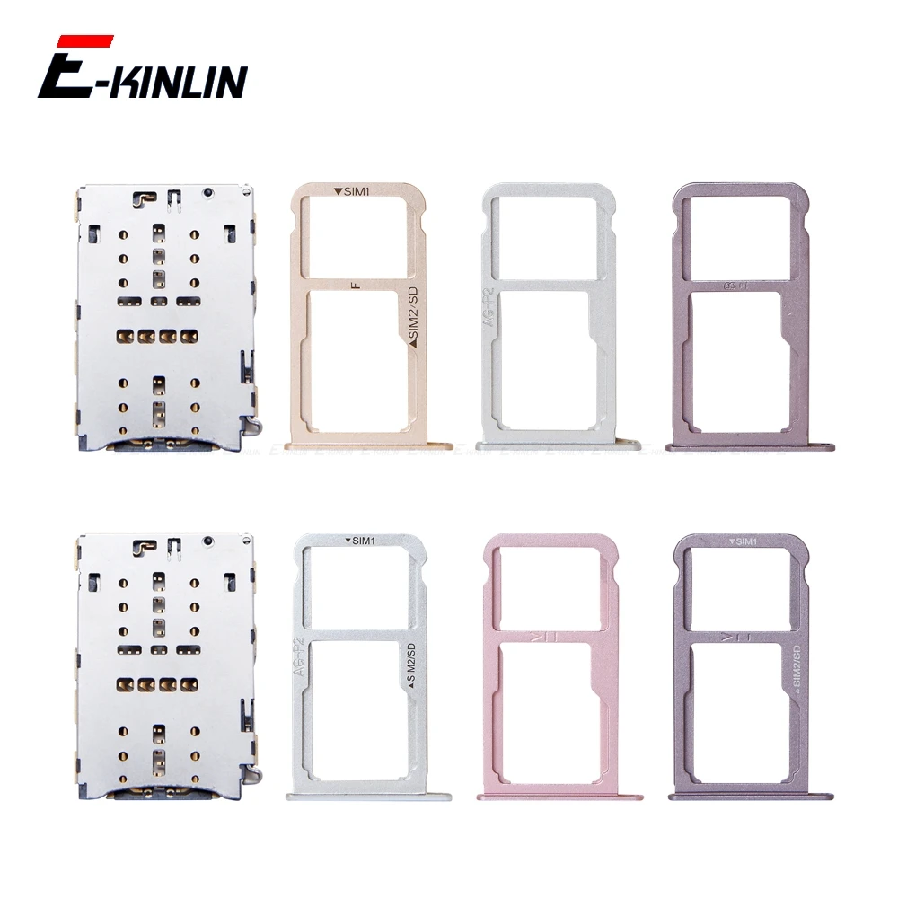 

Micro SD Sim Card Tray Holder Socket Connector For HuaWei P9 Plus VIE-AL L09 L29 Slot Container Adapter Reader