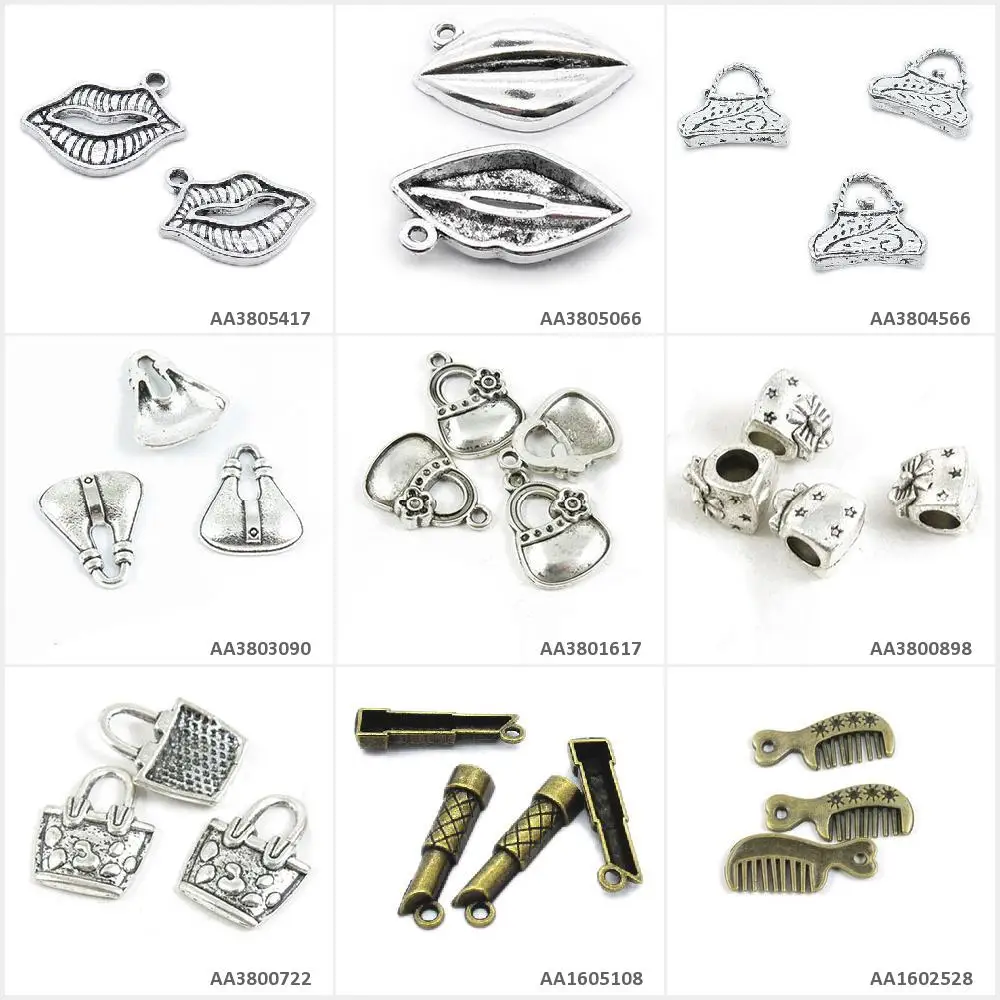 Античный бронзовый серебристый покрытые Подвески для изготовления украшений