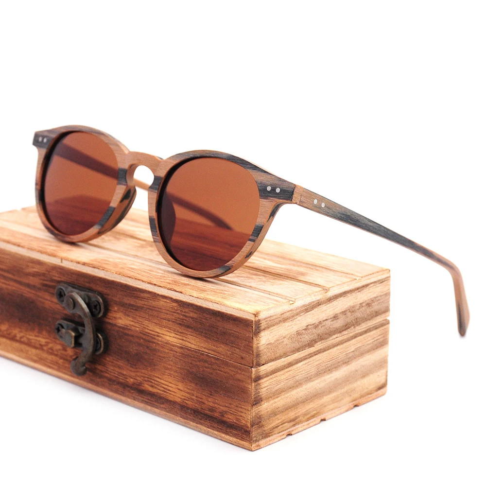 Очки солнцезащитные круглые для мужчин и женщин UV 400 Классические брендовые