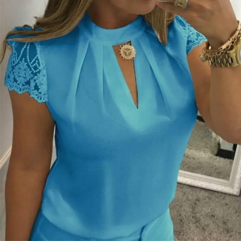 Сексуальные кружевные блузки женские сексуальные топы с вырезами 2019 Женские