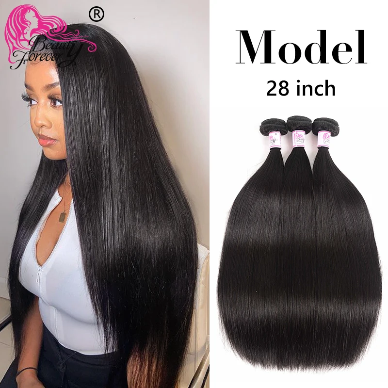 BEAUTY FOREVER малазийские прямые человеческие волосы 100% Remy 3 пряди 8-30 дюймов