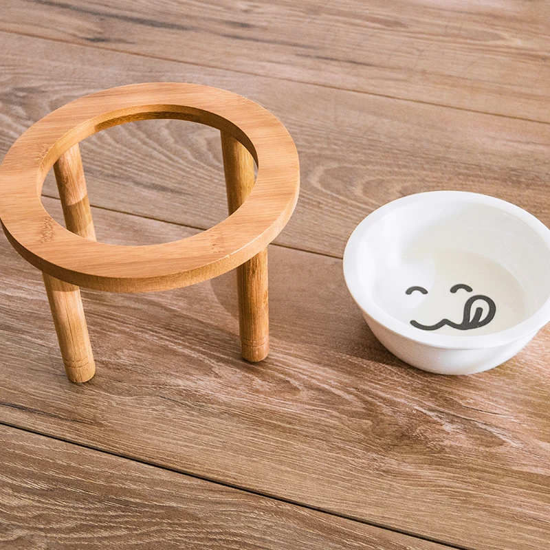 ПЭТ одна чаша стол для домашних животных высокий ножной собачий ошейник