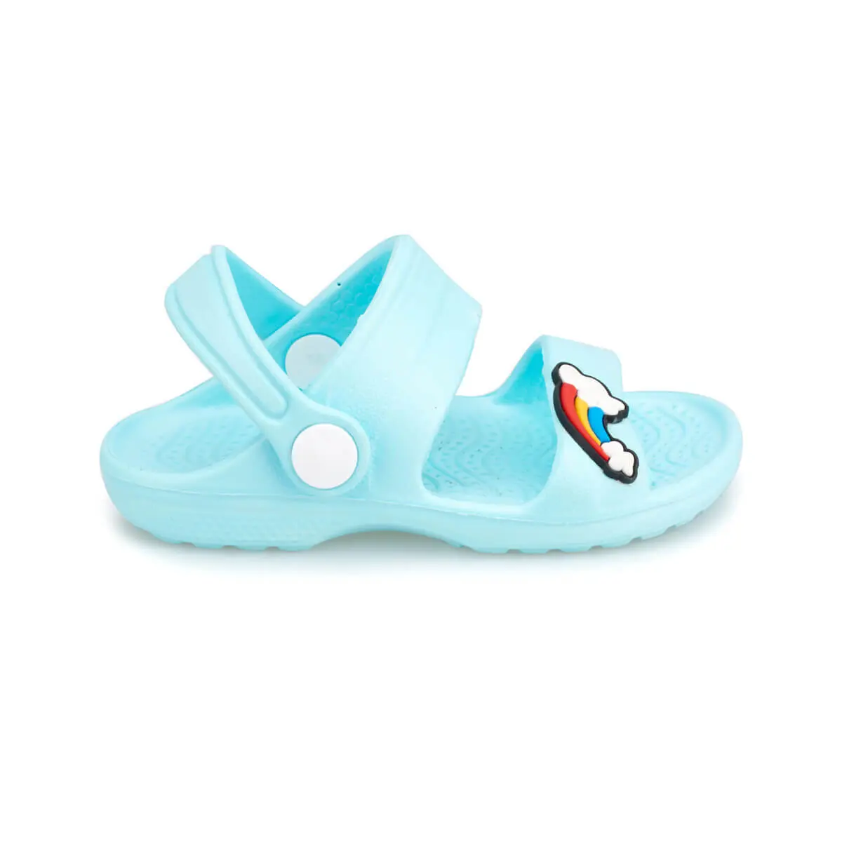 FLO/сандалии для девочек Светильник Цвет синий Модные шлепанцы с изображением