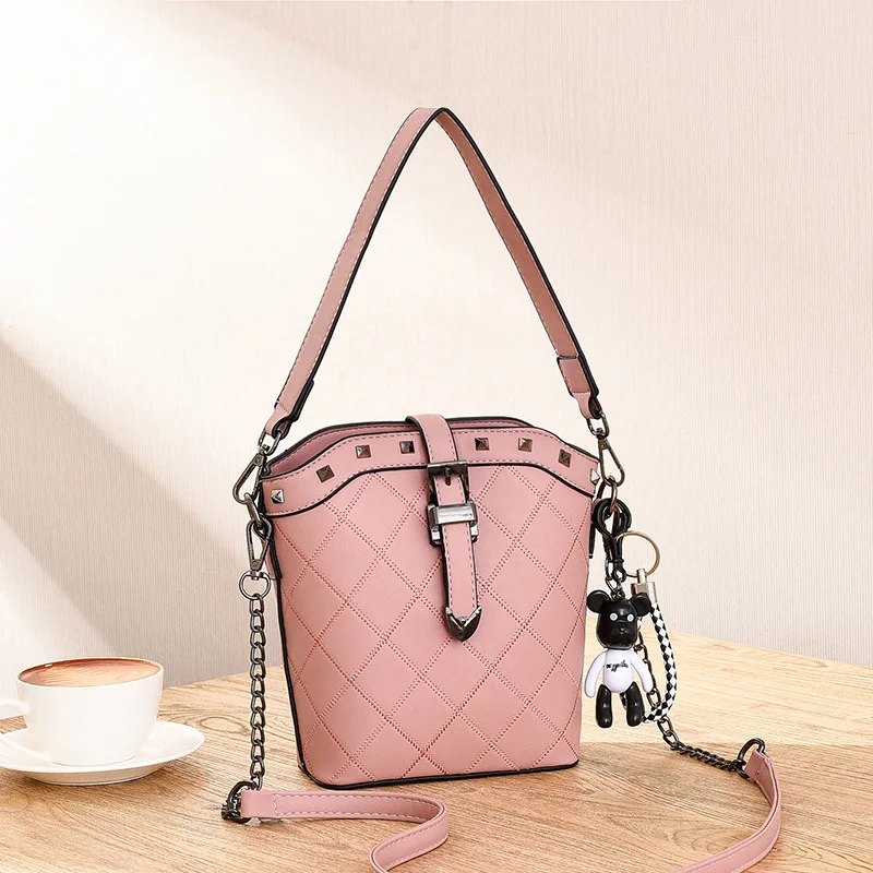 

Jiesie&Angela Fashion Women Messenger Bag Small Female Shoulder Bag Leather Women Handbags Luxury Designer 2019 Women Chain Bags