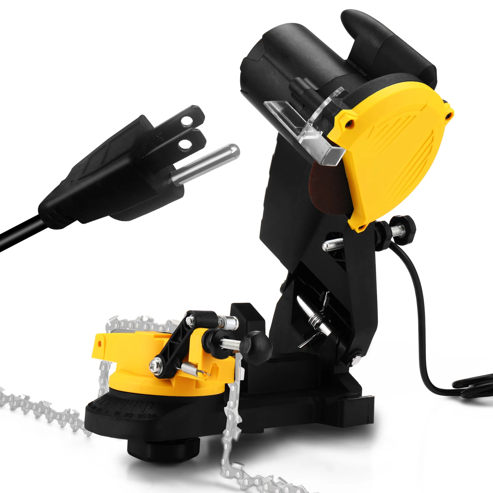 

Electric Grinding Tool Chainsaw Grinder Belt Grinder Electric Chainsaw Chains Grinder Woodworking Grinding Tools