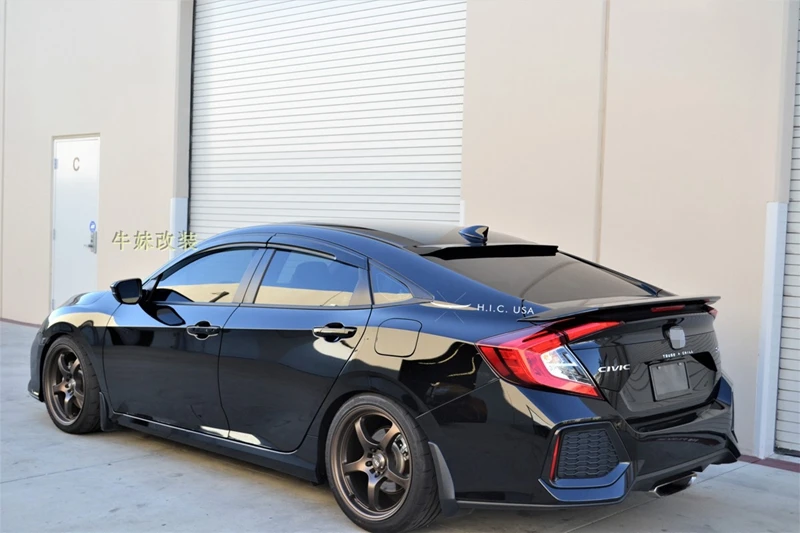 Для Honda Civic- модель спойлер на крыше высокое качество PMMA материал Автомобильный задний спойлер Civic спойлер на крыше