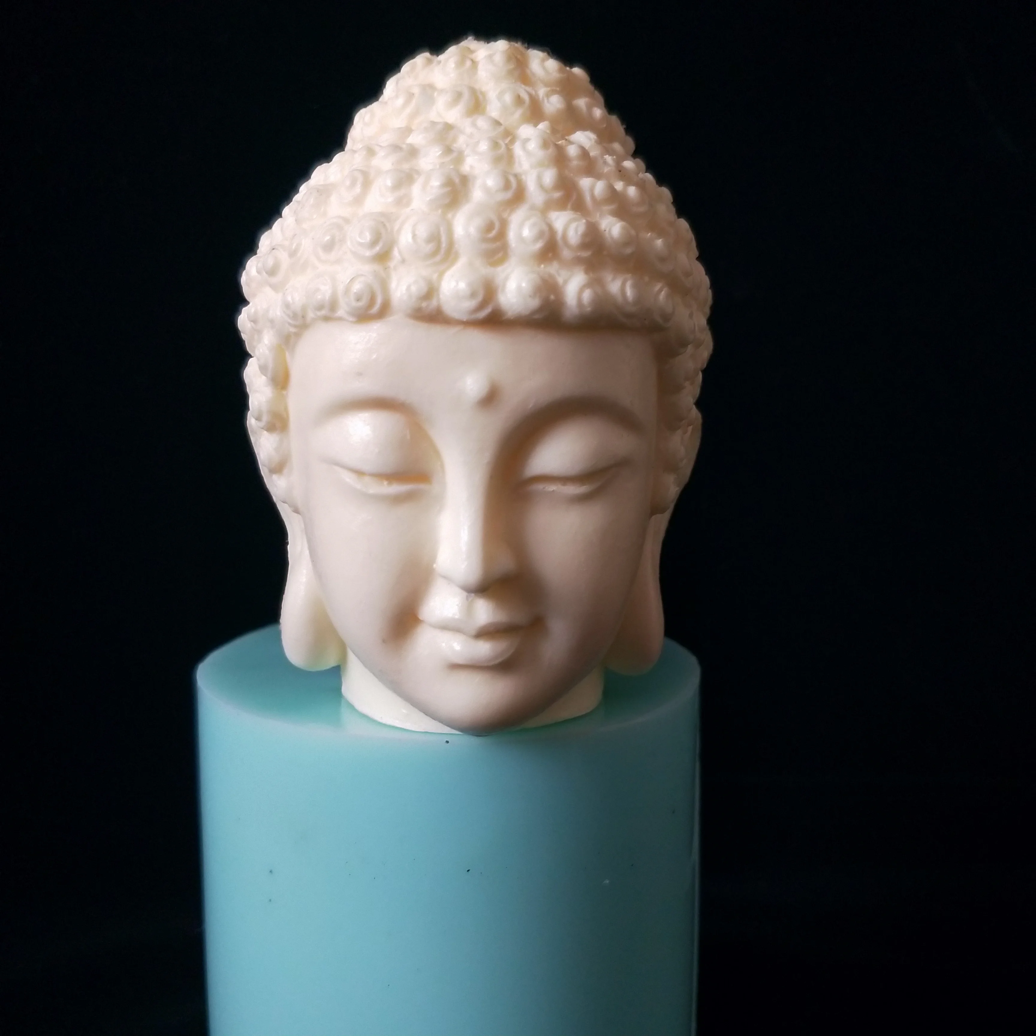 DIY 3D голова Будды ручной работы силиконовая Мыло Свеча для украшения торта|candle