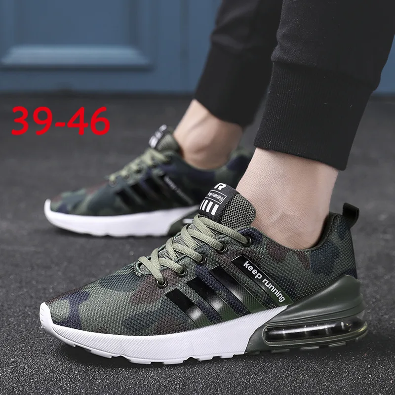 

Large Size Air Cushion Men's Shoes Fashion Flying Woven Breathable Cushioning Casual Sports Shoes Lightweight Running Shoes