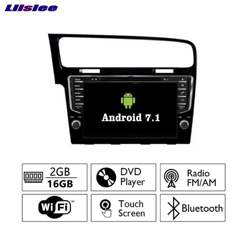 Liislee Android 7 1 2G RAM для Volkswagen VW GOLF автомобильное радио Аудио Видео Мультимедиа DVD
