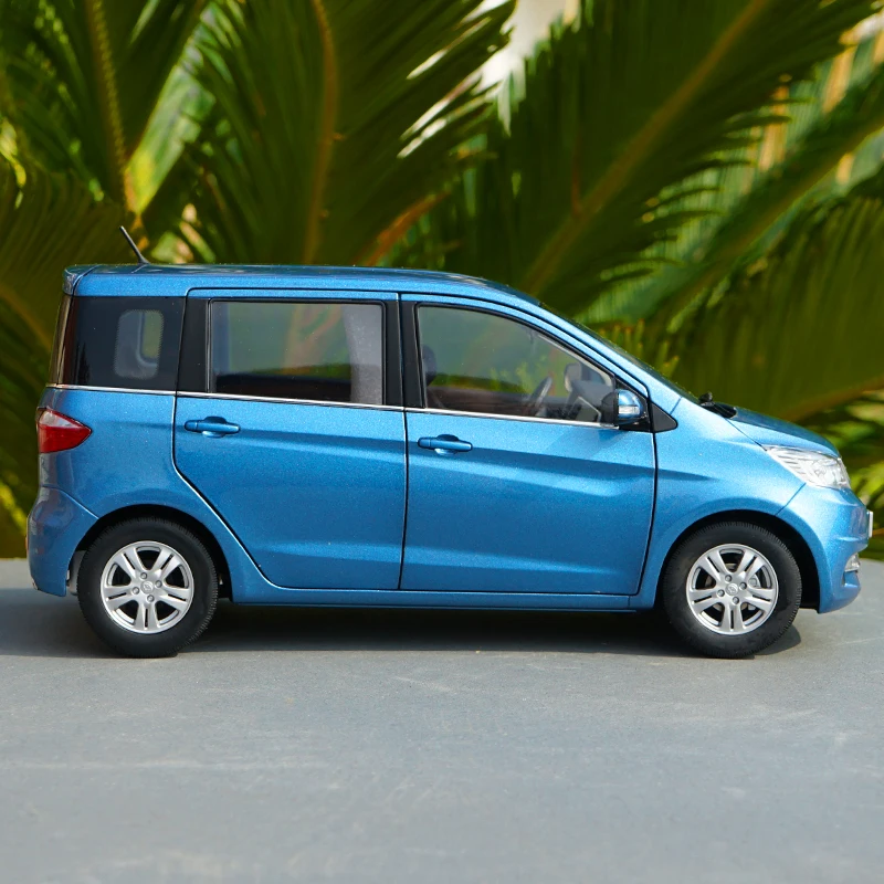 Масштаб 1:18 оригинальный Changan Oulove литый под давлением синий фургон модель