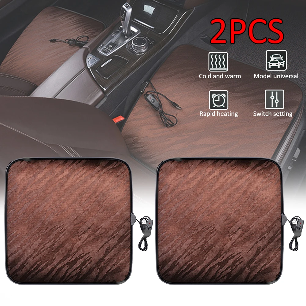 

12V Car Heated Seat Cushion, USB Chair Warmer Heated Seat Cover Nonslip Heated Warm Chair Pad For Auto Supplies Accessories