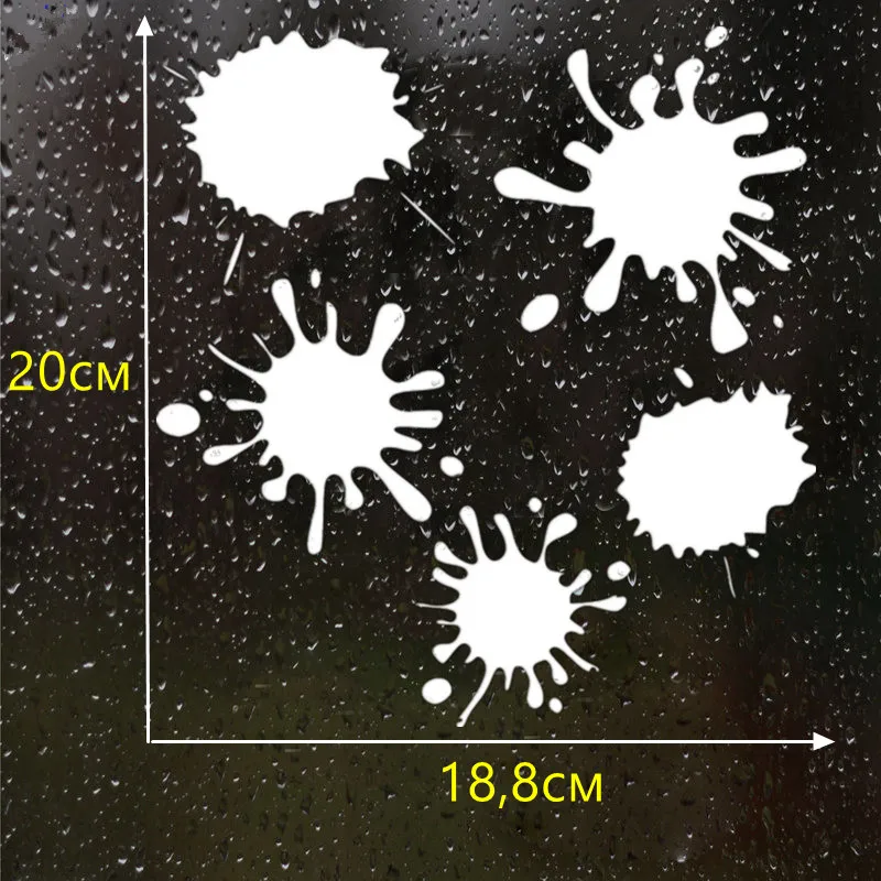 

ZS069QY Set of Blots Funny Car Sticker Vinyl Decal Silver/black Car Auto Stickers for Car Bumper Window Car Decor 20X18.8CM