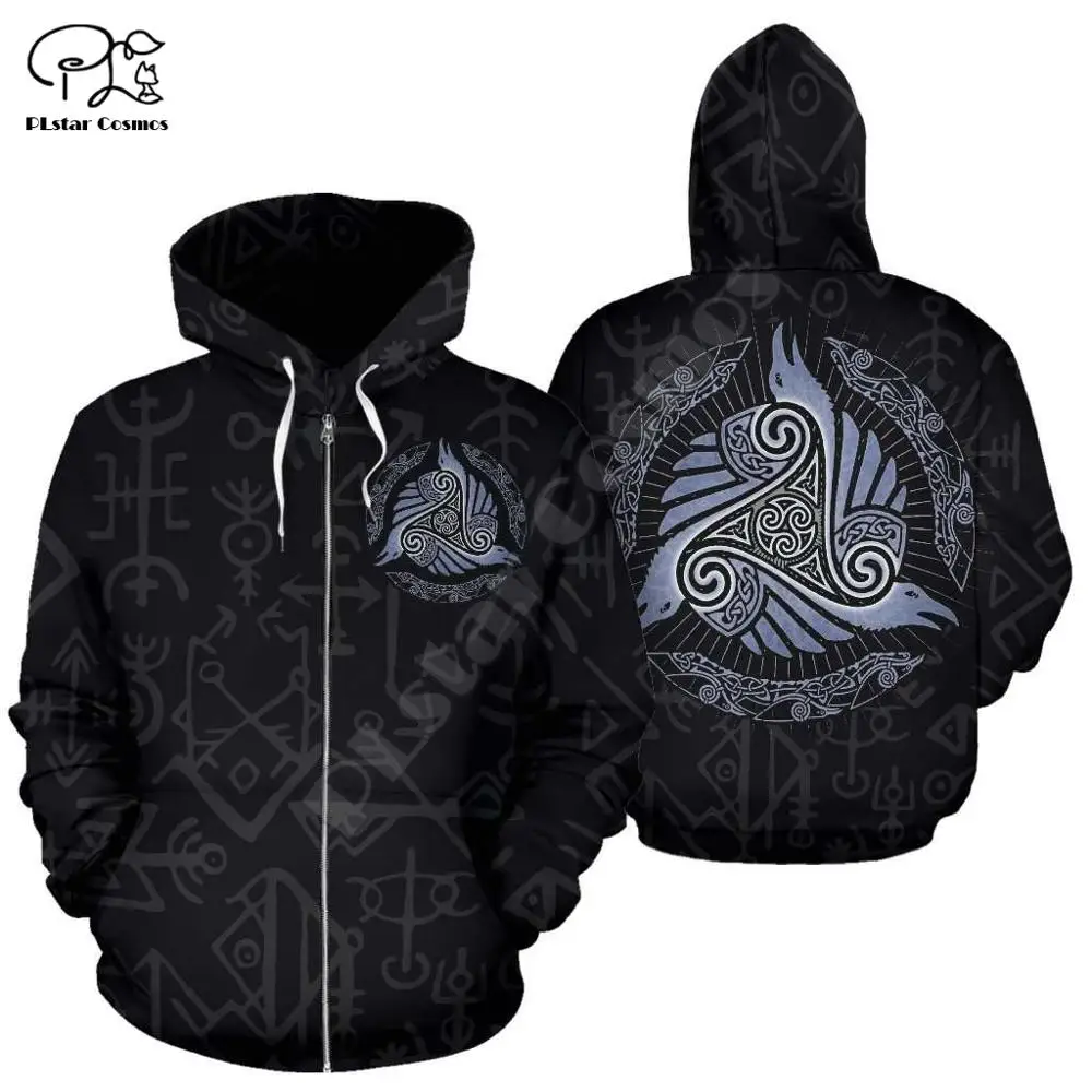 

2020Newest Viking Tattoo Warrior Legend Retro Classic NewFashion Streetwear Unisex 3DPrint Zipper/Hoodies/Sweatshirts/Jacket A13