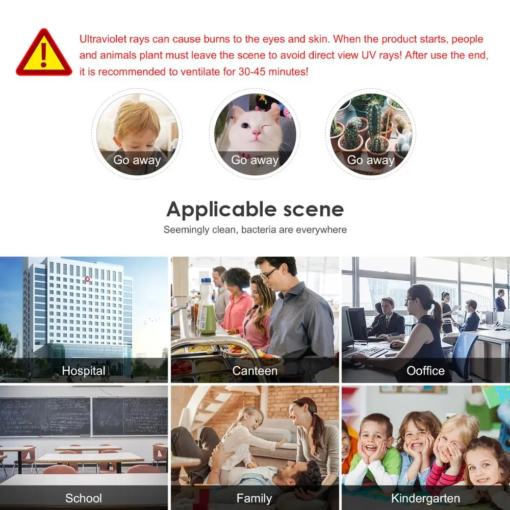 Бактерицидная лампа УФ кварцевая T5 лампочка для дезодорирования уничтожения