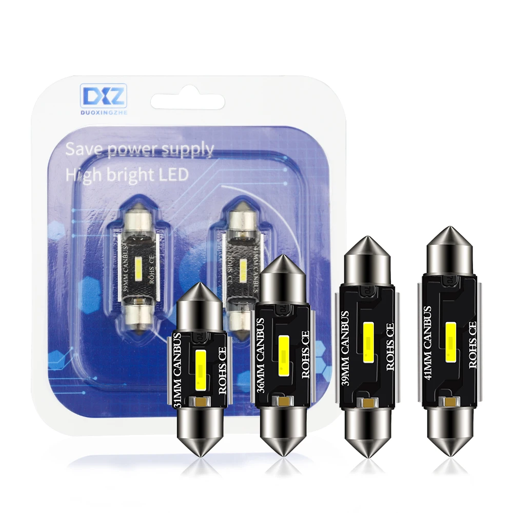 DXZ 2 шт. гирлянда 31 мм 36 39 41 Canbus автомобильная светодиодная лампа 1860 chip C5W C10W