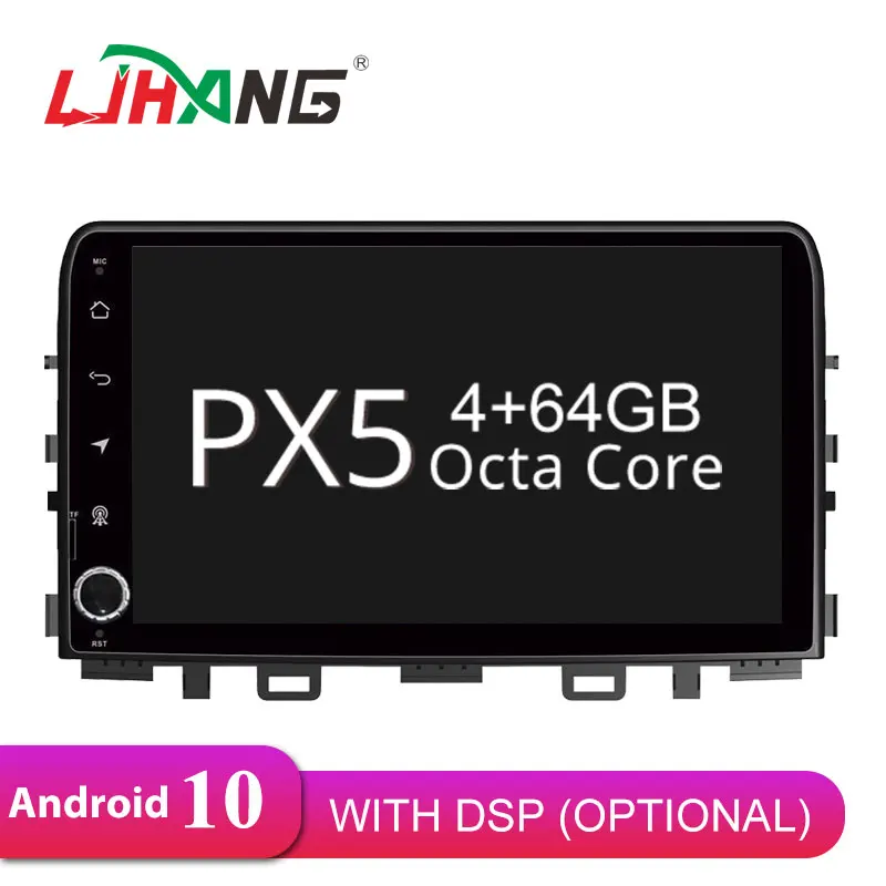 LJHANG 9 дюймов Android 10 автомобильный dvd плеер для KIA RIO 2017 2018 WIFI GPS навигация 2 Din