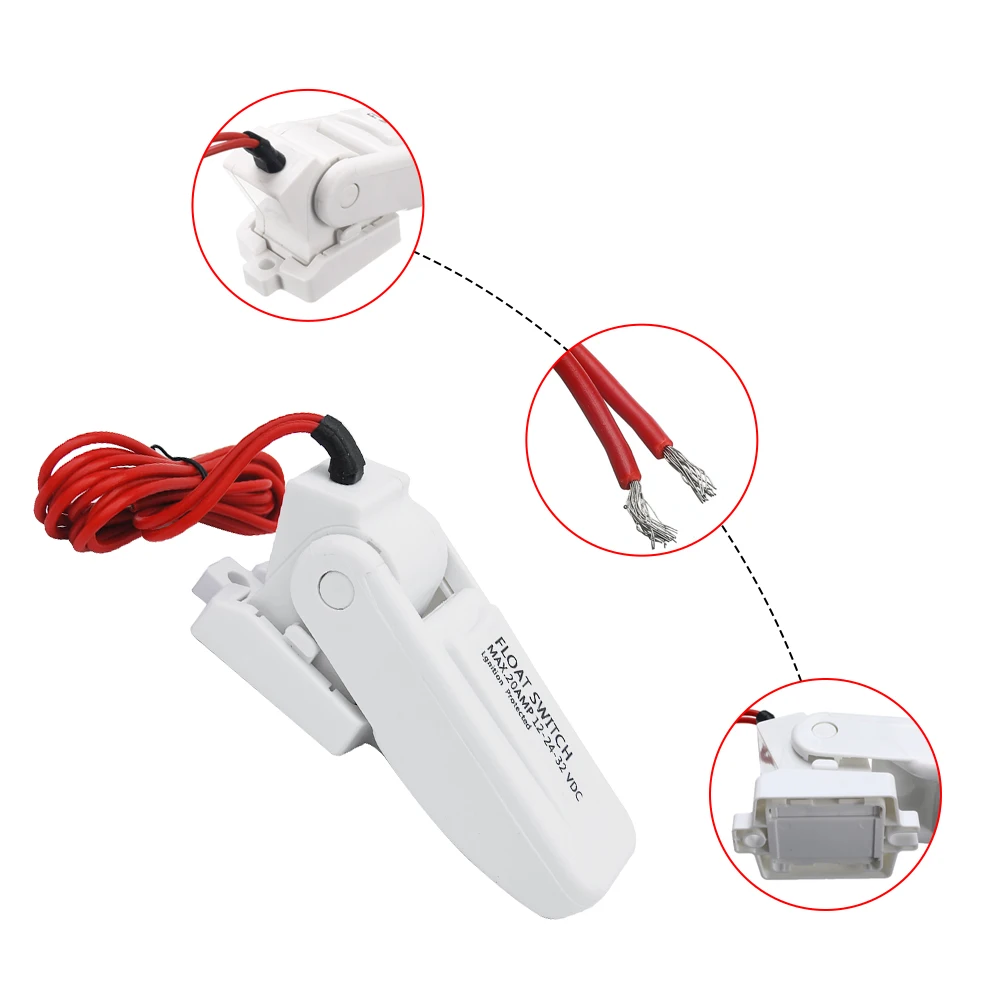 

Electric Boat Marine Bilge Pumps Float Switch Water Level Controller DC Flow Sensor Switch For Pvc Boat 12V Parts & Accessories