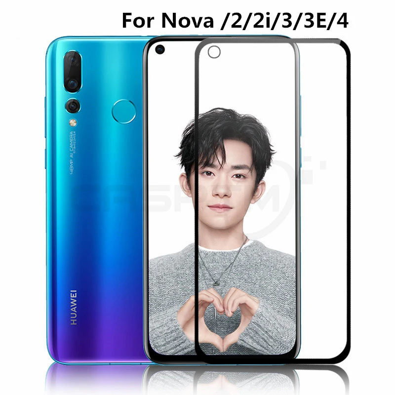 Полное покрытие из закаленного стекла для huawei Nova 5 5i 5pro умная упрочненная пленка для huawei Nova 4 3e 3i 2 Plus Защитная пленка для экрана