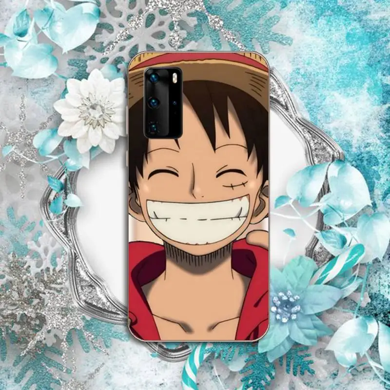 

Anime One Piece luffy Roronoa Zoro Phone Case Transparent for Huawei P honor 8 10i 20 30 40 smart 2019