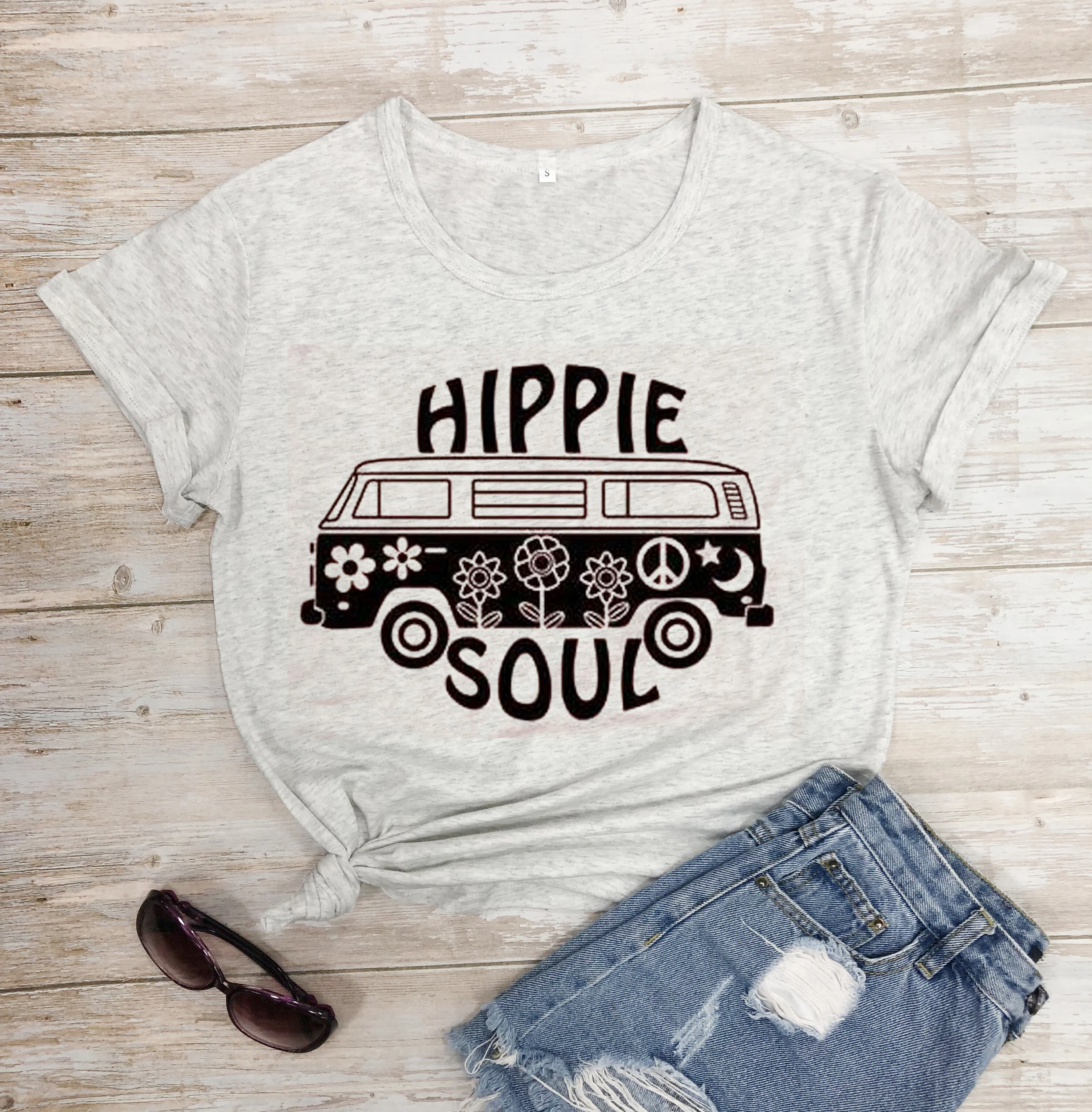 Хиппи Soul Футболка гранж tumblr camisetas уличный стиль эстетический Графический Забавный хлопок автомобиль для женщин Искусство Винтаж Футболка 90s Топ