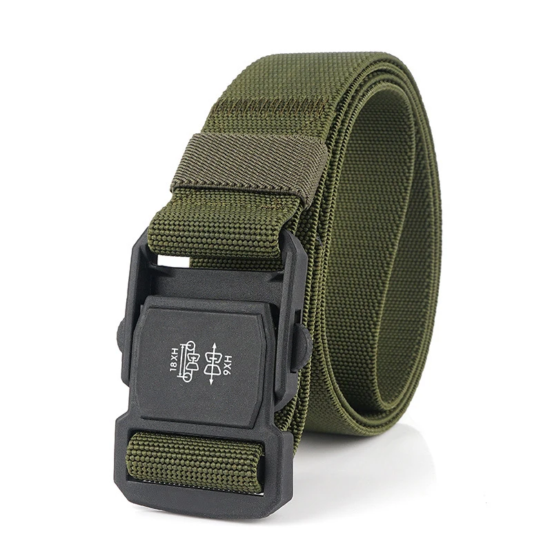 Ремень тактический Мужской ремень без металлической вставки с пряжкой для