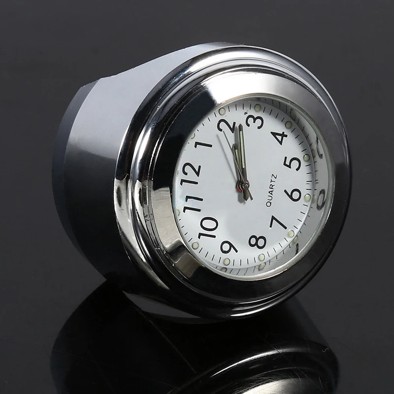 Универсальные водонепроницаемые хромированные кварцевые часы 7/8 дюйма с