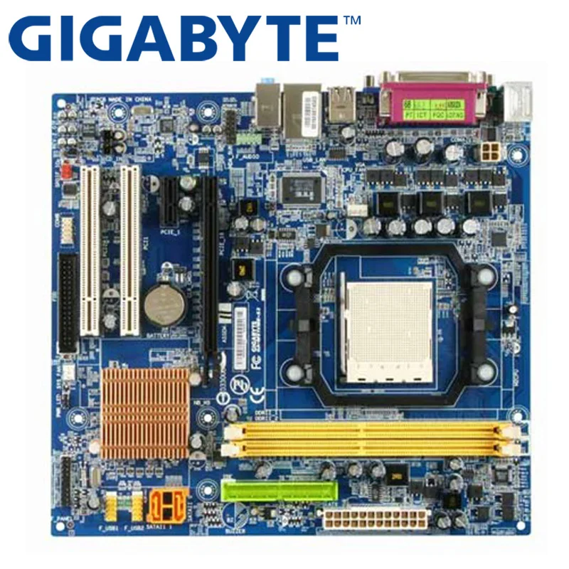 GIGABYTE GA M61VME S2 настольная материнская плата для NF6100 400 Разъем AM2 Phenom Athlon 64 X2 FX Sempron DDR2