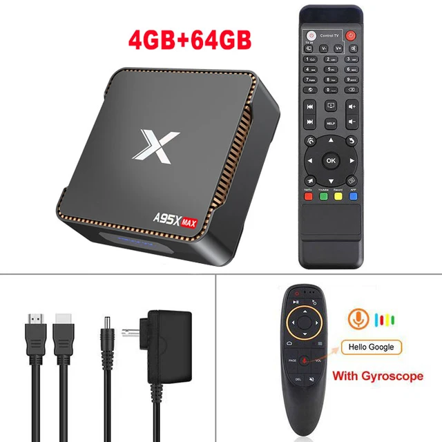 4GB64GB Add G10 Запись видео Smart Box tv A95X MAX X2 ТВ Медиаплеер 4K HDR двухдиапазонный Wifi Bluetooth 1000M Android 8,1 Amlogic S905X2 ТВ приставка - Цвет: 4GB64GB Add G10