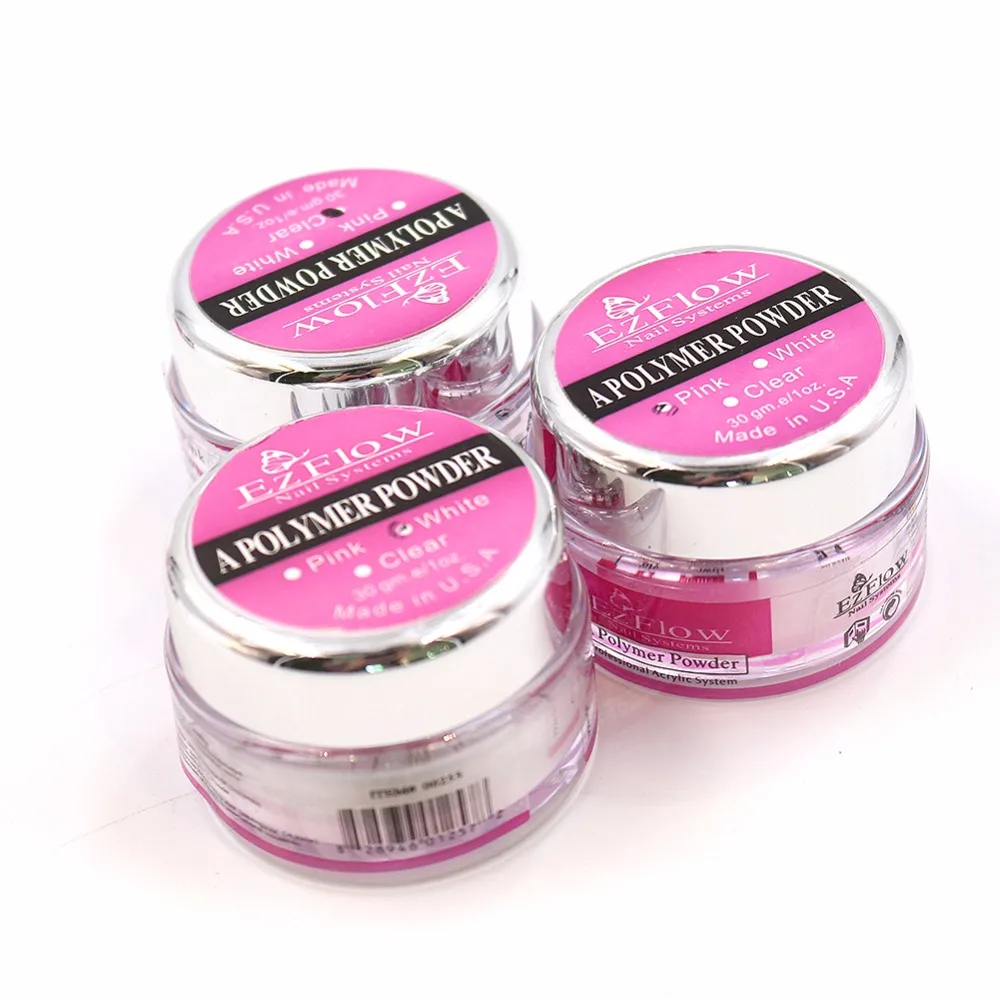 Дизайн ногтей 1 бутылка/30 г Блестящий резной порошок прозрачный розовый белый 3