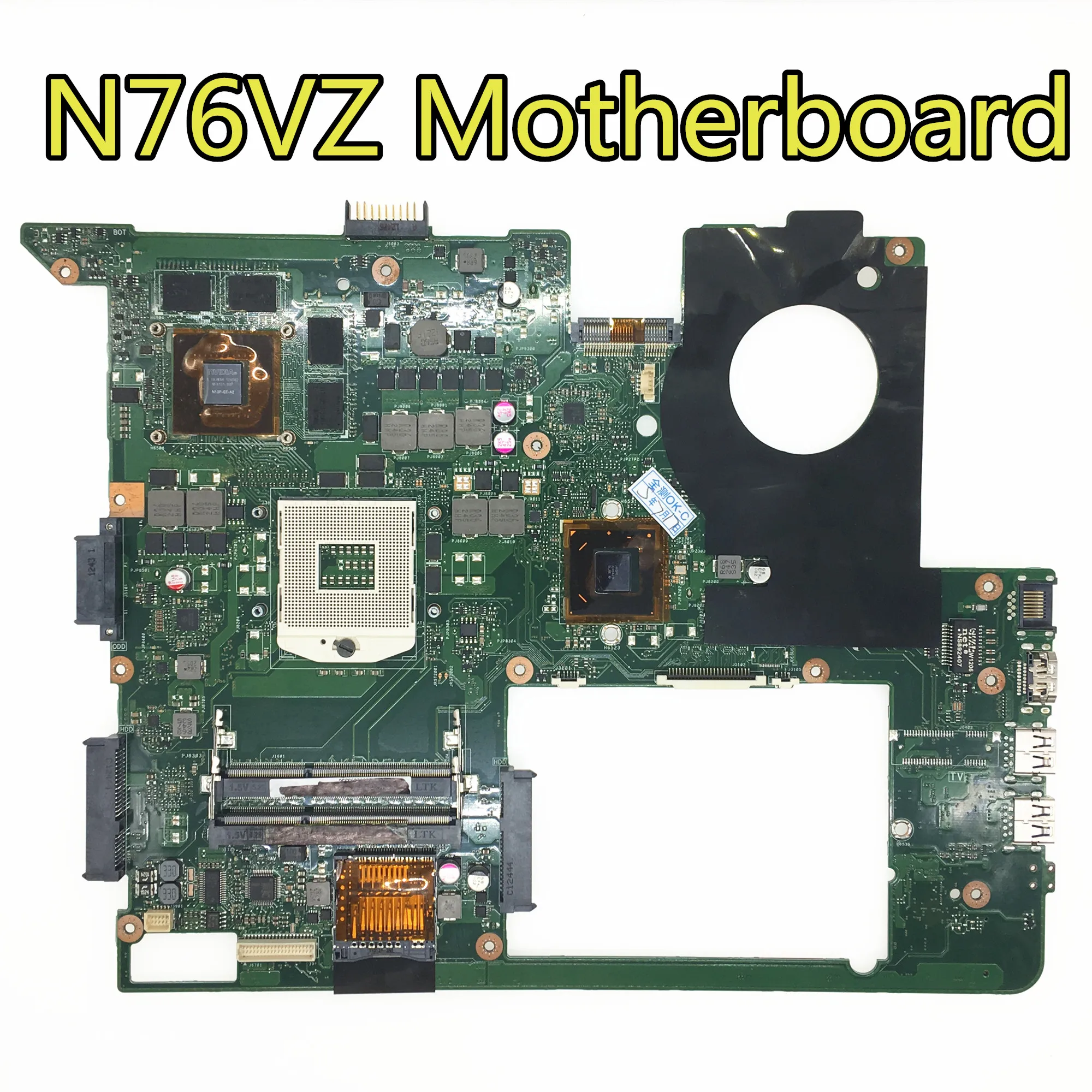 С 4 Гб видеокартой GT650M N76VZ материнская плата для ASUS N76V N76VM N76VJ N76VB ноутбука Тест
