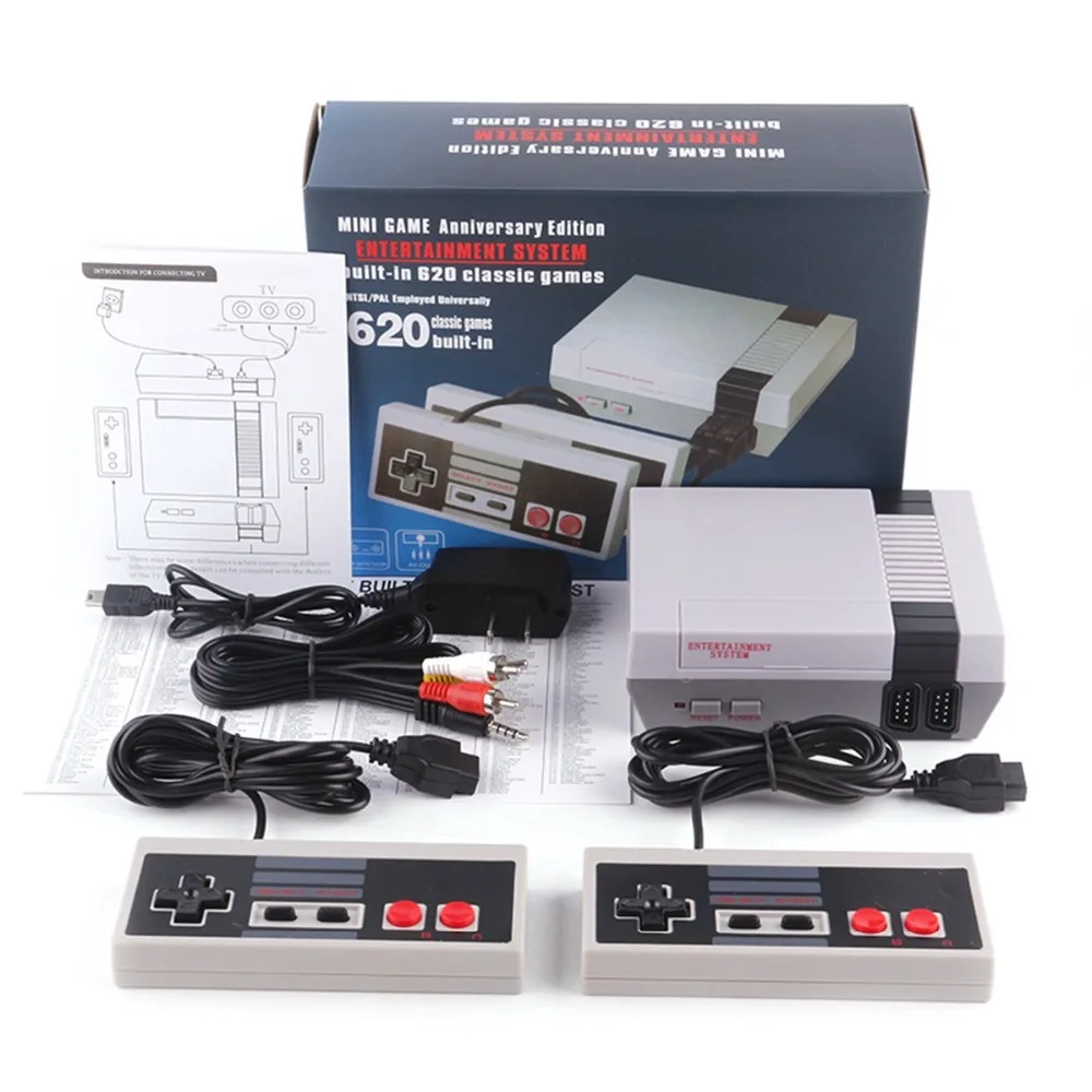 

Original MINI NES-620 Classic Retro Video Game Console Gamepad No Need for a Game Card Built in 620 Games