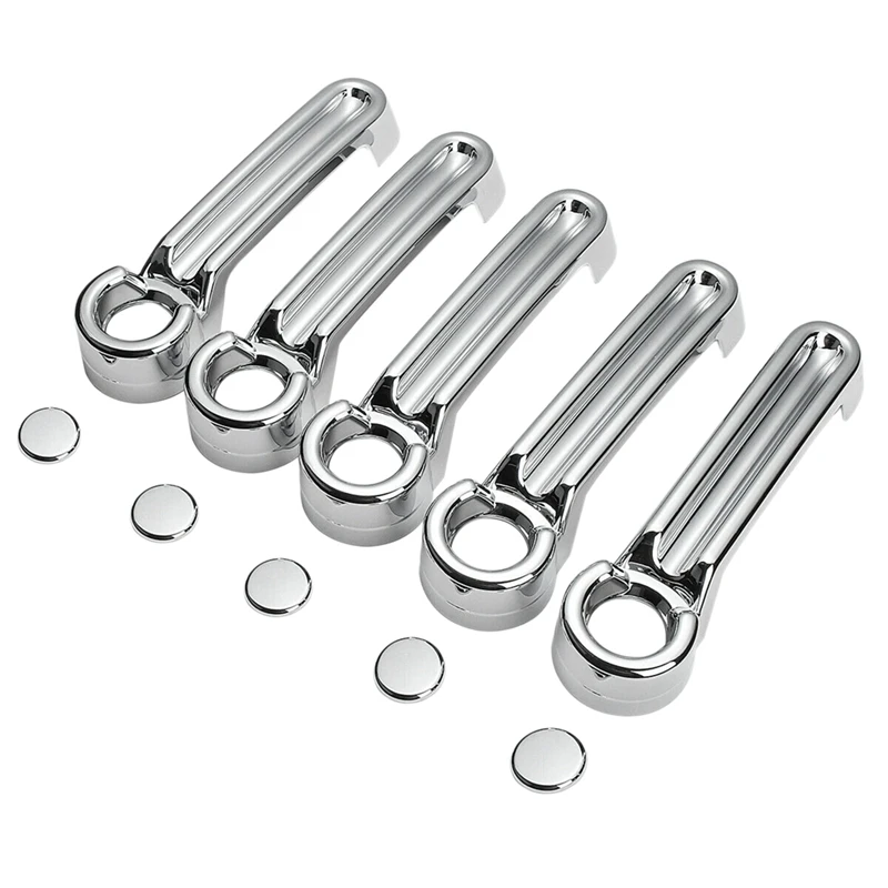 Тройное хромированное 4 дверное покрытие + ручка задней двери для Jeep Wrangler Jk 2007