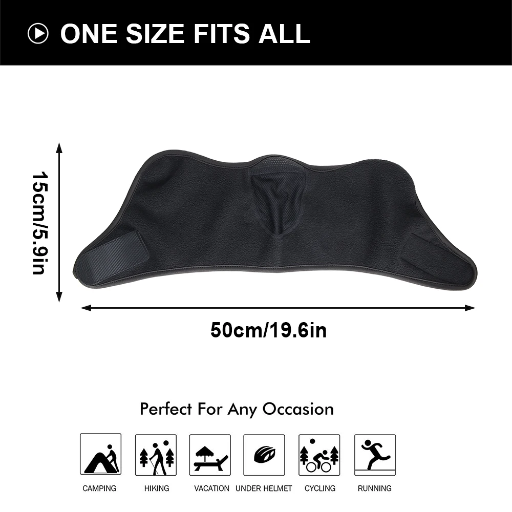 

Cold Weather Thermal Motorcycle Balaclava Fleece Warmer Bandana Half Ski Mask Scarf Face Cover Motorbike Cycling Bicycle Winter