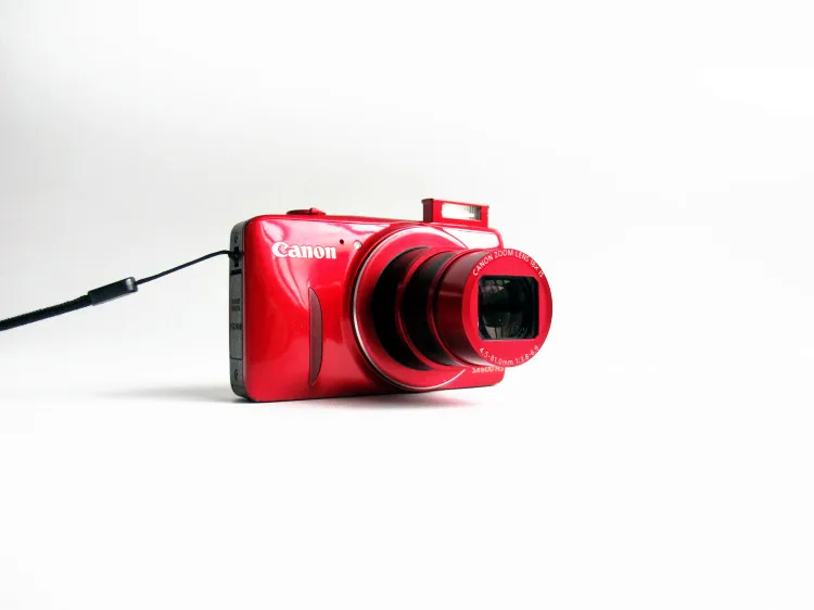 Бывшая в употреблении цифровая камера Canon PowerShot SX600 HS 16 МП (красный/черный/белый) 18x