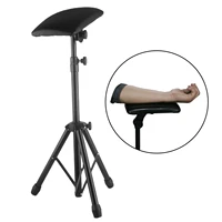 iron protable tattoo armrest stand foldable tripod tattoo arm leg rest chair fully ajustable tattoo for work supply bed stool