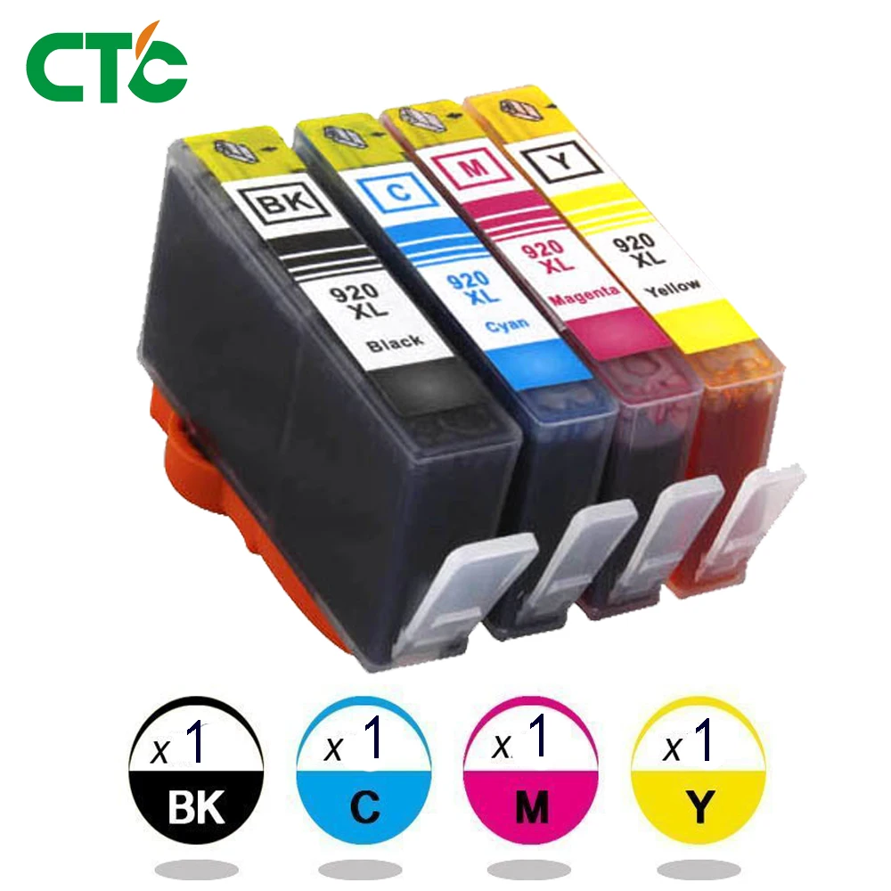 4 чернила совместимые с 920 XL картридж для HP Officejet 6000 de 6500 6500A 7000 7500 7500A