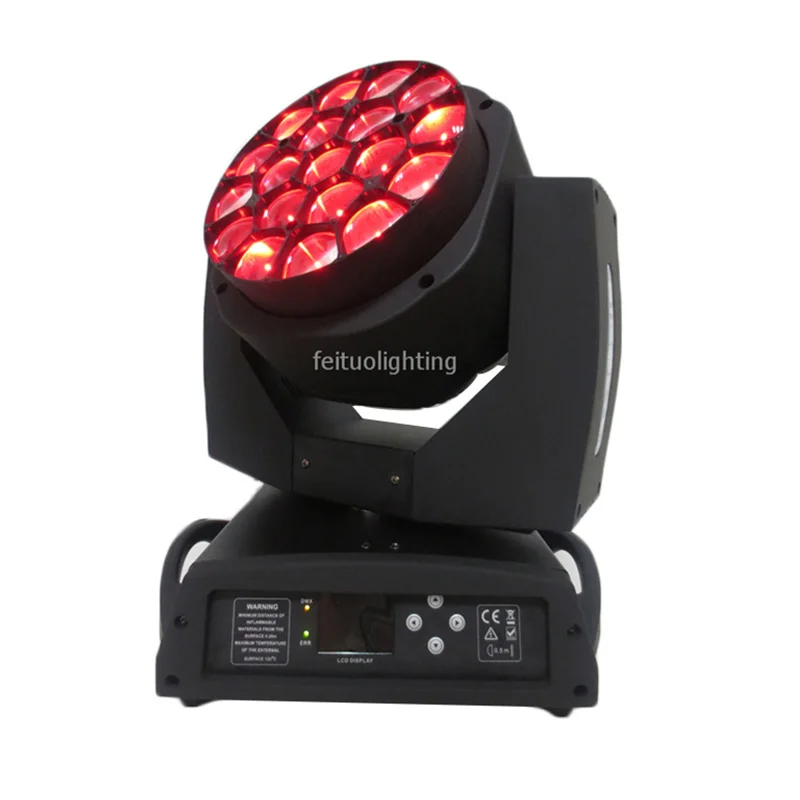 4 шт./лот Flycase 19x15 Вт 4в1 RGBW Quad Big Bee Eye Led движущаяся головка увеличение луча свет для