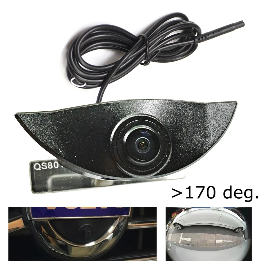 180deg “рыбий глаз” с 1080P/720P AHD DVR Автомобильная Камера Переднего Вида Для VOLVO