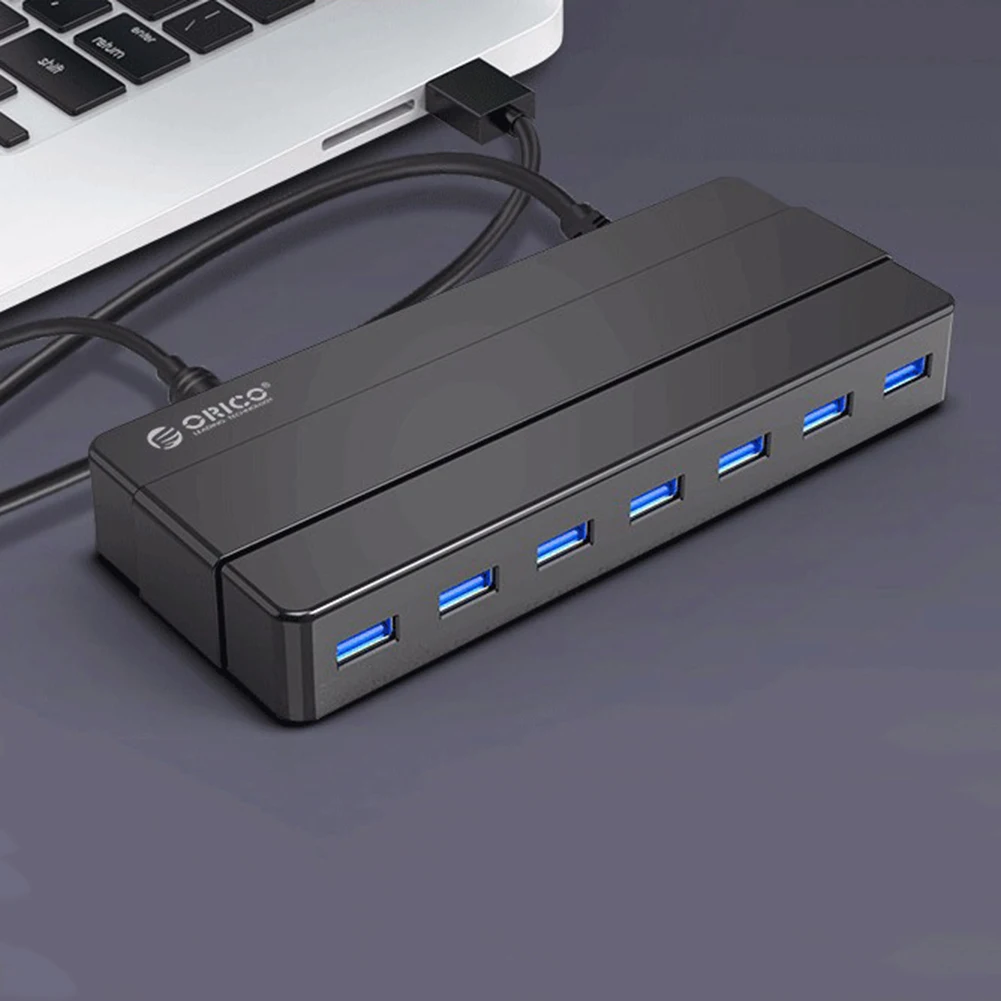 

ORICO H7928-U3 5Gbps 1 to 7 USB3.0 HUB with 12V Power Adapter Multi Splitter Extender for Laptop Desktop Dock Station Computer
