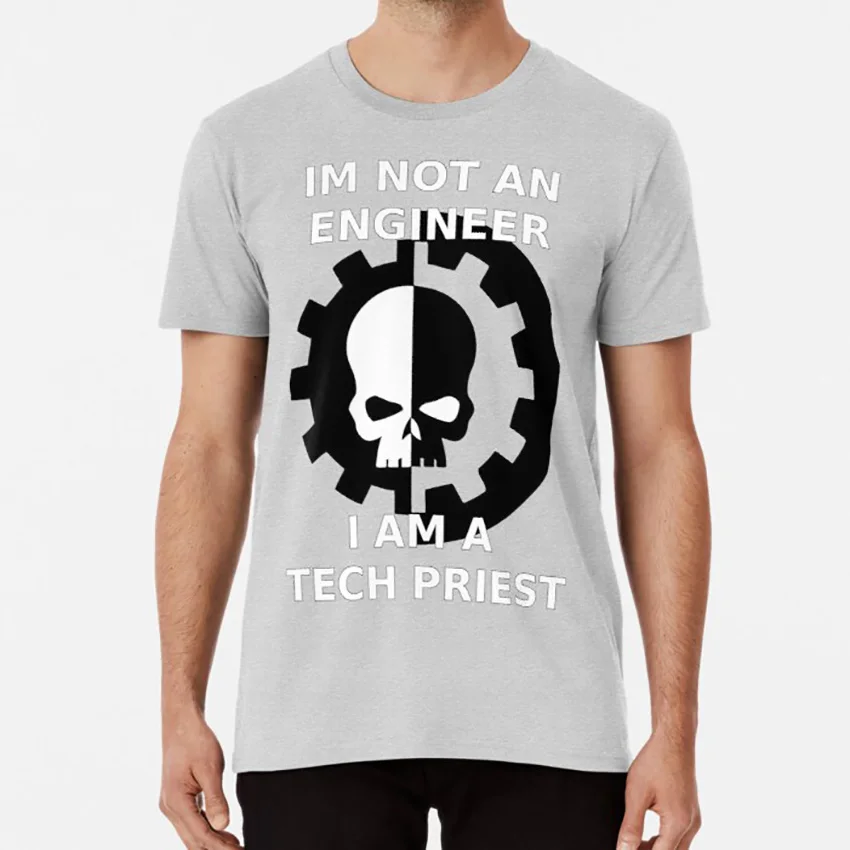 Я не инженер я являюсь Tech Priest | 40k Mechanicus футболка adeptus mechanicus|Мужские футболки|