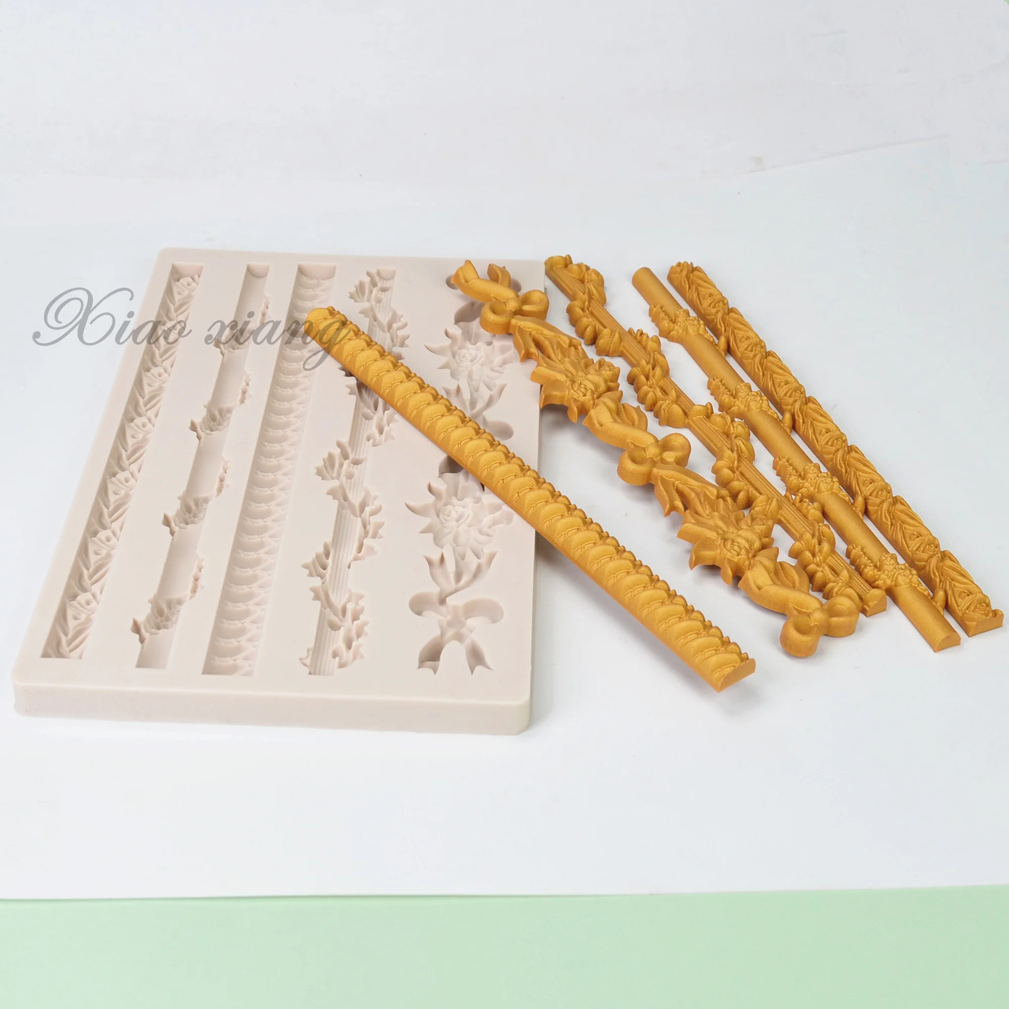 Цветочные кружевные формы силиконовые для помадки выпечки тортов инструменты