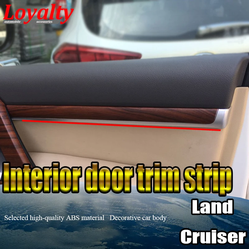 Лояльность для Toyota Land Cuiser 2015 2016 2017 ореховая персиковая древесина Внутренняя