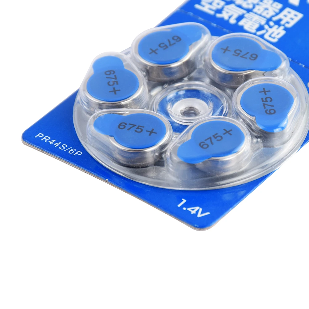 

12 Pcs 1.4V A675 PR44 Hearing Aid Battery VT675 XL675 AP675 675HPX 675A R675ZA L675ZA Button Coin Cell