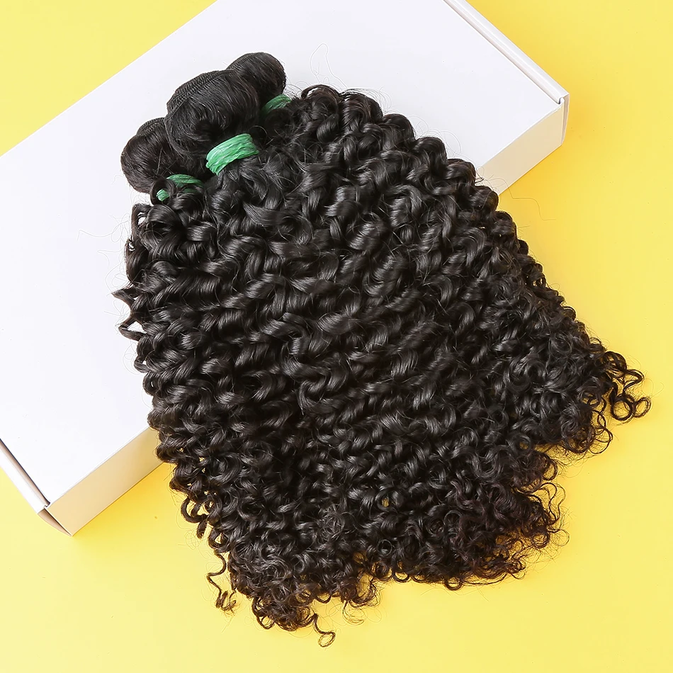 Instaone 8A малазийские вплетаемые пряди кудрявые 100% человеческие волосы 28 30 дюймов 3/4