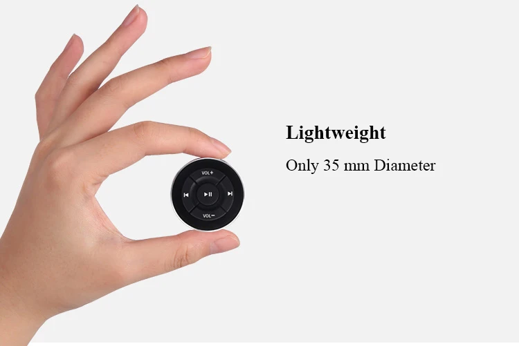 SITAILE беспроводной Bluetooth медиа руль пульт дистанционного управления mp3 Воспроизведение музыки для Android IOS смартфон Bluetooth пульт дистанционного управления