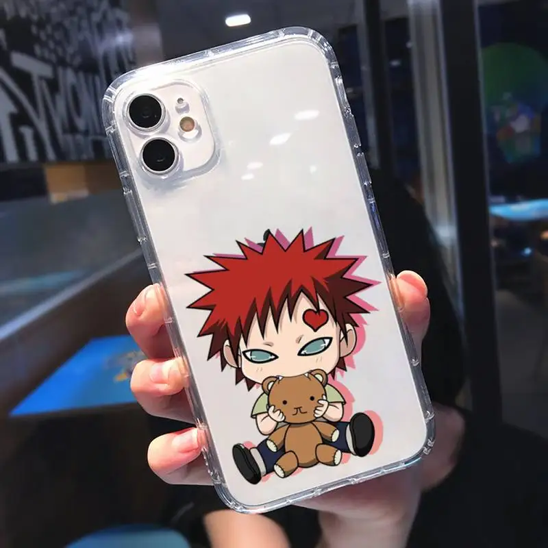 

Cartoon cute anime naruto Phone Case Transparent soft For iphone 5 5s 5c se 6 6s 7 8 11 12 plus mini x xs xr pro max