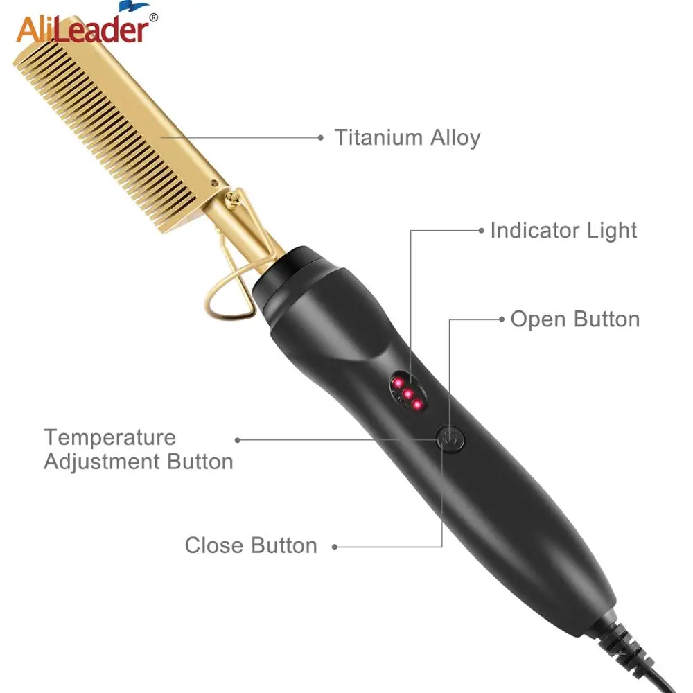 Alileader щетка для завивки волос выпрямитель и сухих Горячая расческа выпрямление