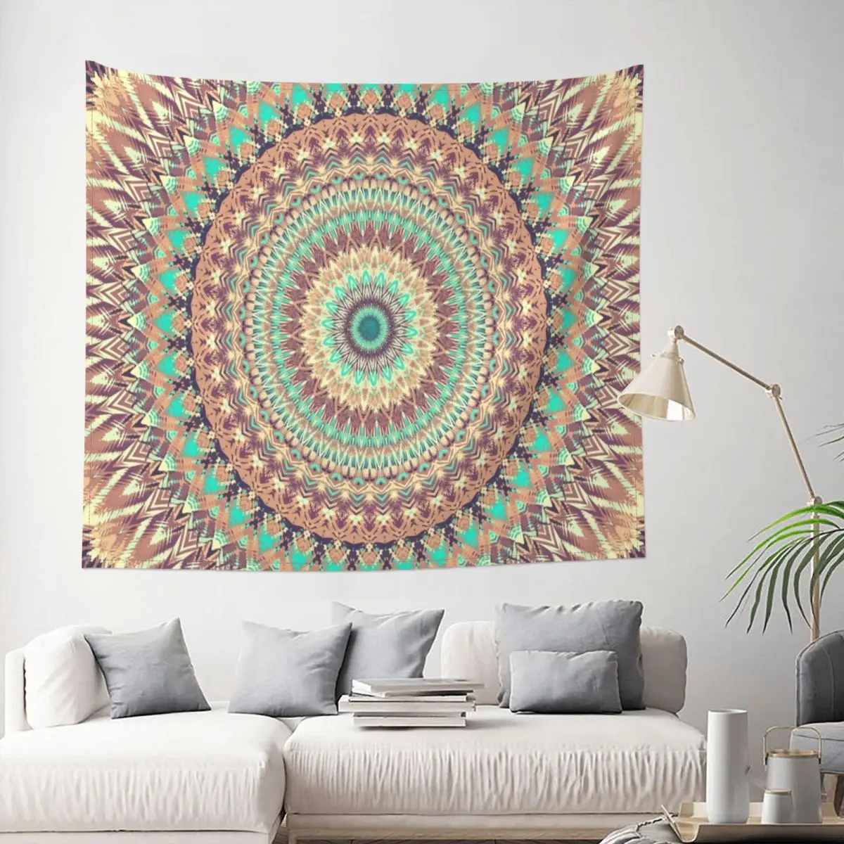 

Mandala Tapestry Flower Boho Sacred Decoration Wall Room Home Decor Hanging Living room Kawaii Cartom Style
