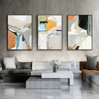 Абстрактные желтые фотообои с рисунком на стене, декоративные картины для украшения гостиной, плакаты