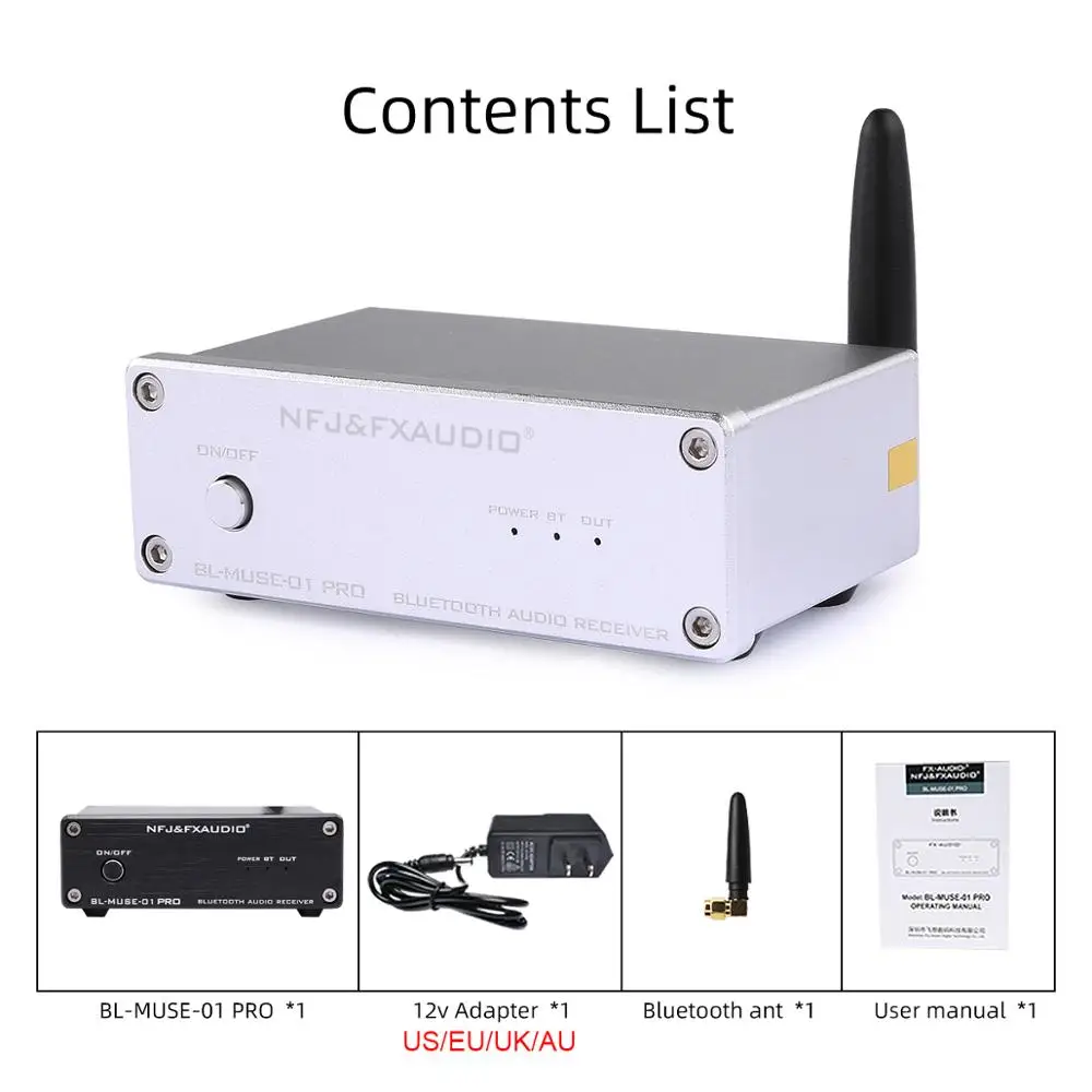 FX-AUDIO BL-MUSE-01 PRO QCC3034 аудиоресивер с поддержкой Bluetooth 5 0 ESS9023 APT-X 16 бит 48K | Электроника